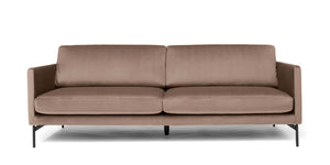 Bergen 3,5 Seter Sofa Velour Gråbeige Velour Bergen