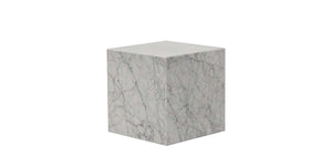 Brick 40 sidebord Marmor Carrara Hvit Brick