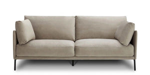 Noora 3 seter sofa velour Beige Velour Nora