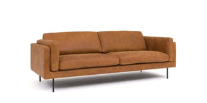 Solli 2,5 Seter Skinnsofa Cognac Cognac Solli