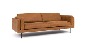 Solli 3,5 Seter Skinnsofa Cognac Cognac Solli