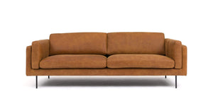 Solli 3,5 Seter Skinnsofa Cognac Cognac Solli