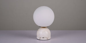 Ball bordlampe Hvit