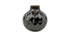 Sort Porcelain Kite-detalj Vase