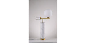 Table lamp HL26652 White marble, brass